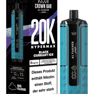 Al Fakher Hypermax 20k disposable prefilled pod vape device