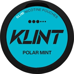 Klint polar mint nicotine pouch can