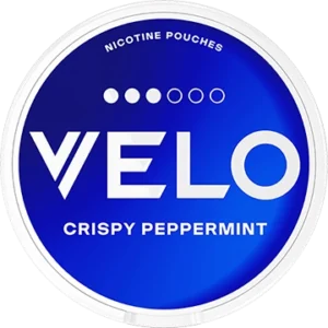 VELO Crispy Peppermint Mini nicotine pouch can