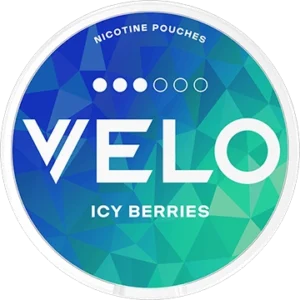 Velo icy berries nicotine pouch can