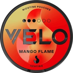 Velo mango flame nicotine pouch can