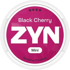 ZYN Black Cherry Extra Strong Mini nicotine pouches can