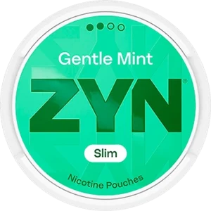 ZYN Gentle Mint Normal Slim nicotine pouches can