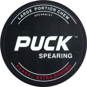 Puck Spearing Extra Strong 23mg/g white dry chewing bags can
