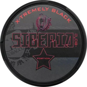 Siberia Black Strong white dry chewing bags